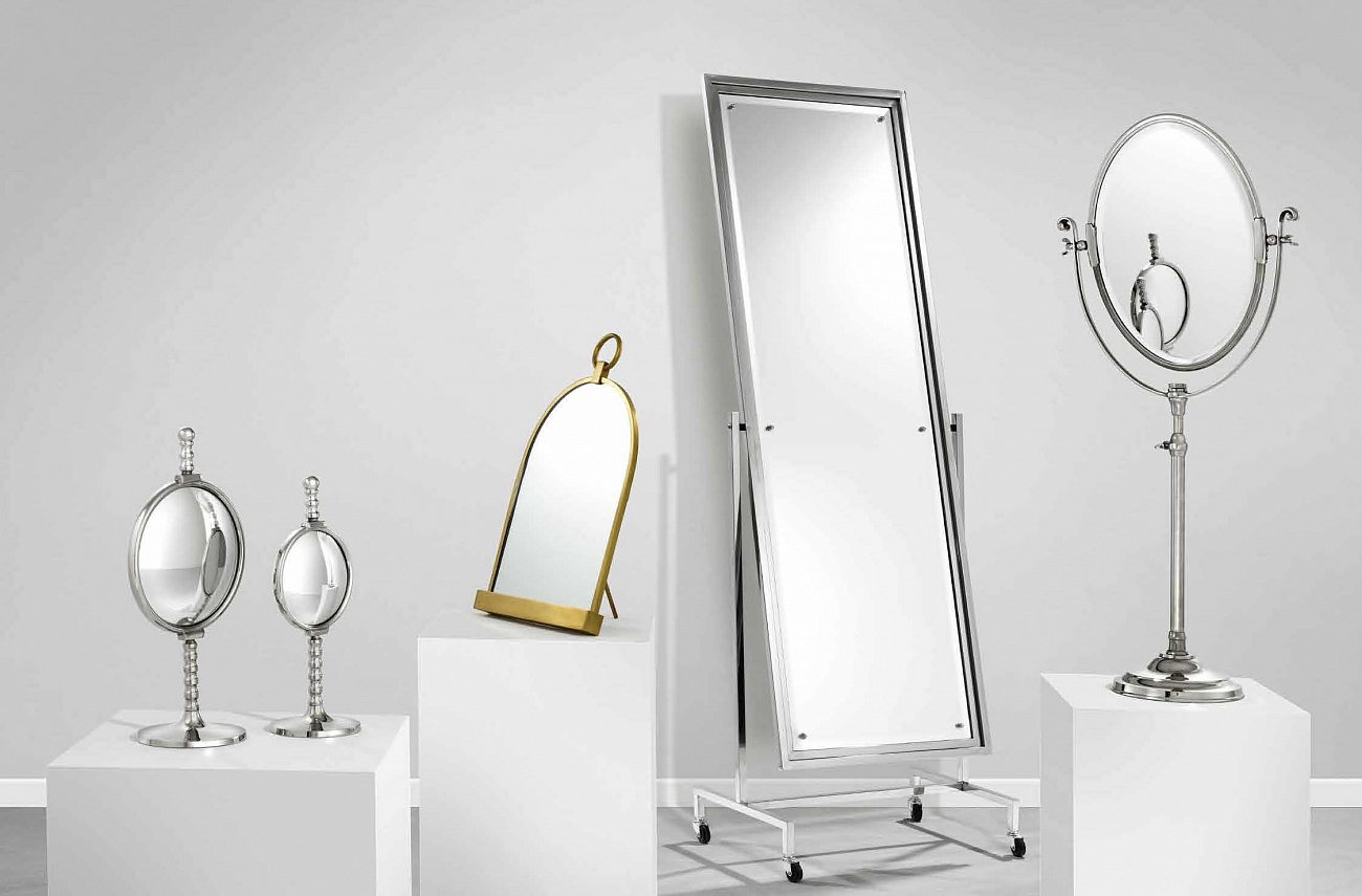 Зеркало настольное косметическое круглое 101534 от Eichholtz EICHHOLTZ ДИЗАЙНЕРСКИЕ 247101 Хром  - Вид №1