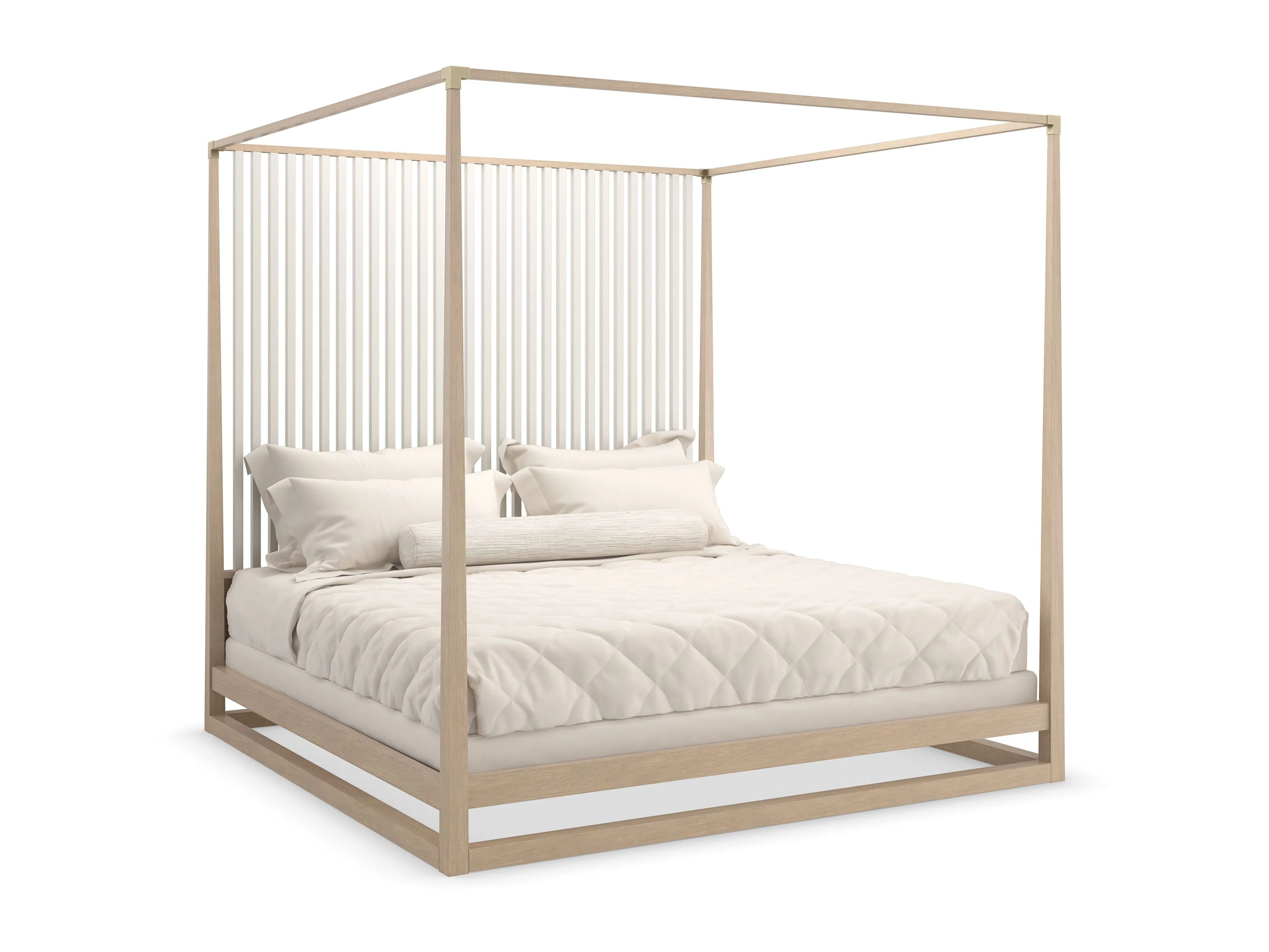 Двуспальная кровать с балдахином Caracole PINSTRIPE ARCH-00079824