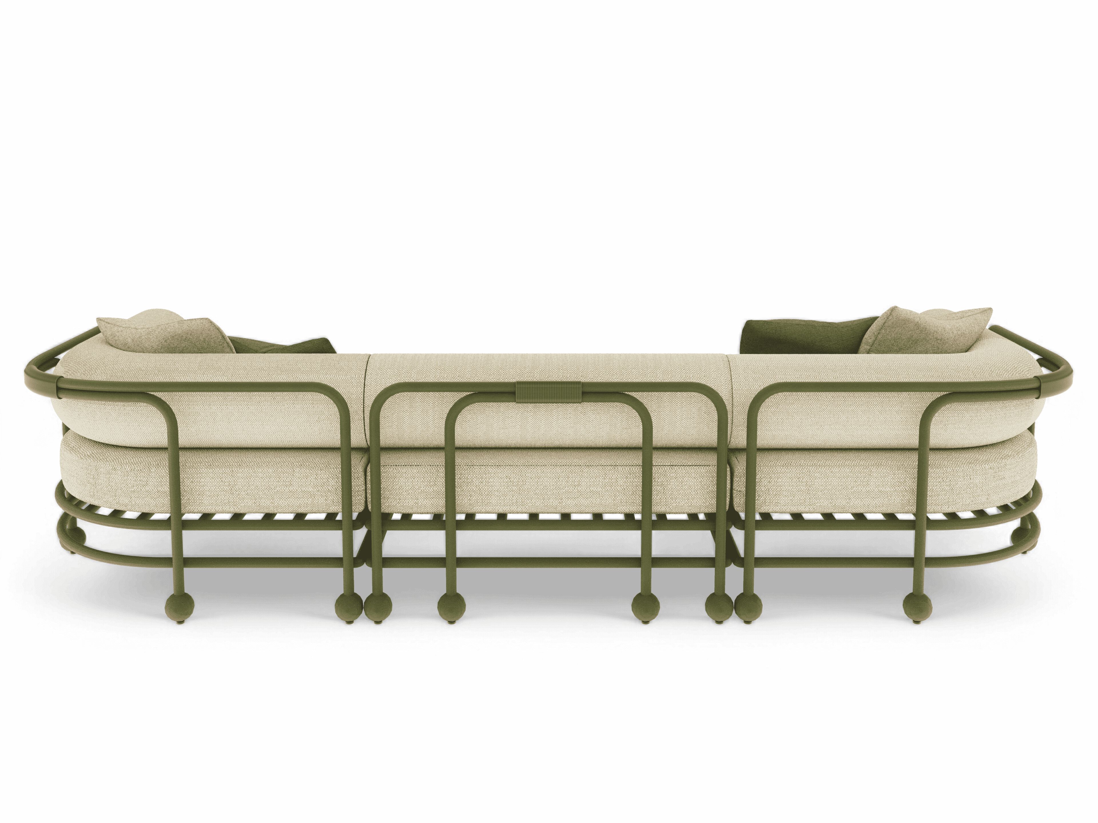 3-местный алюминиевый садовый диван FJAKA медленный ARCH-00119558 - Вид №1