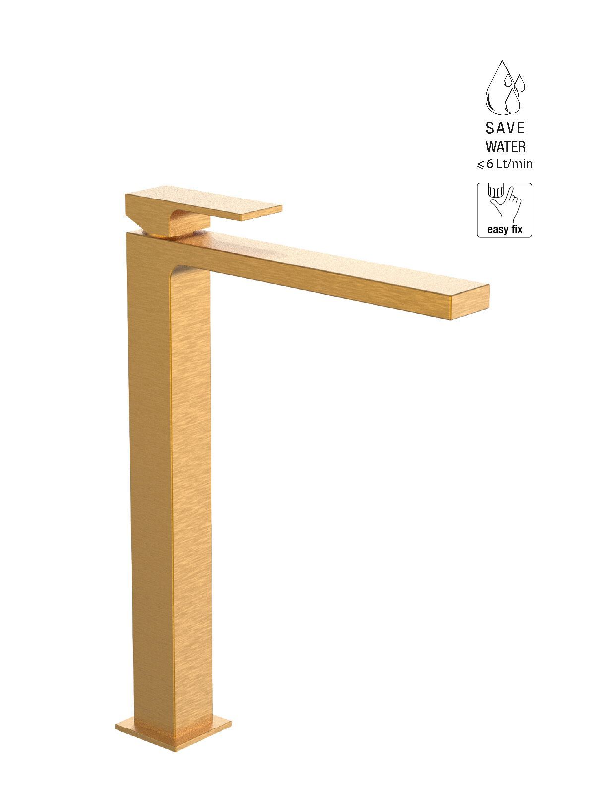 Смеситель для раковины высокого пола с ограничителем расхода Rubinetterie Frattini Vita Due ARCH-00149836 - Вид №18