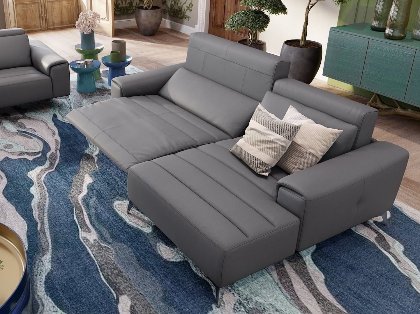 Кожаный угловой диван Sofanella Bella ARCH-00072729 - Вид №1