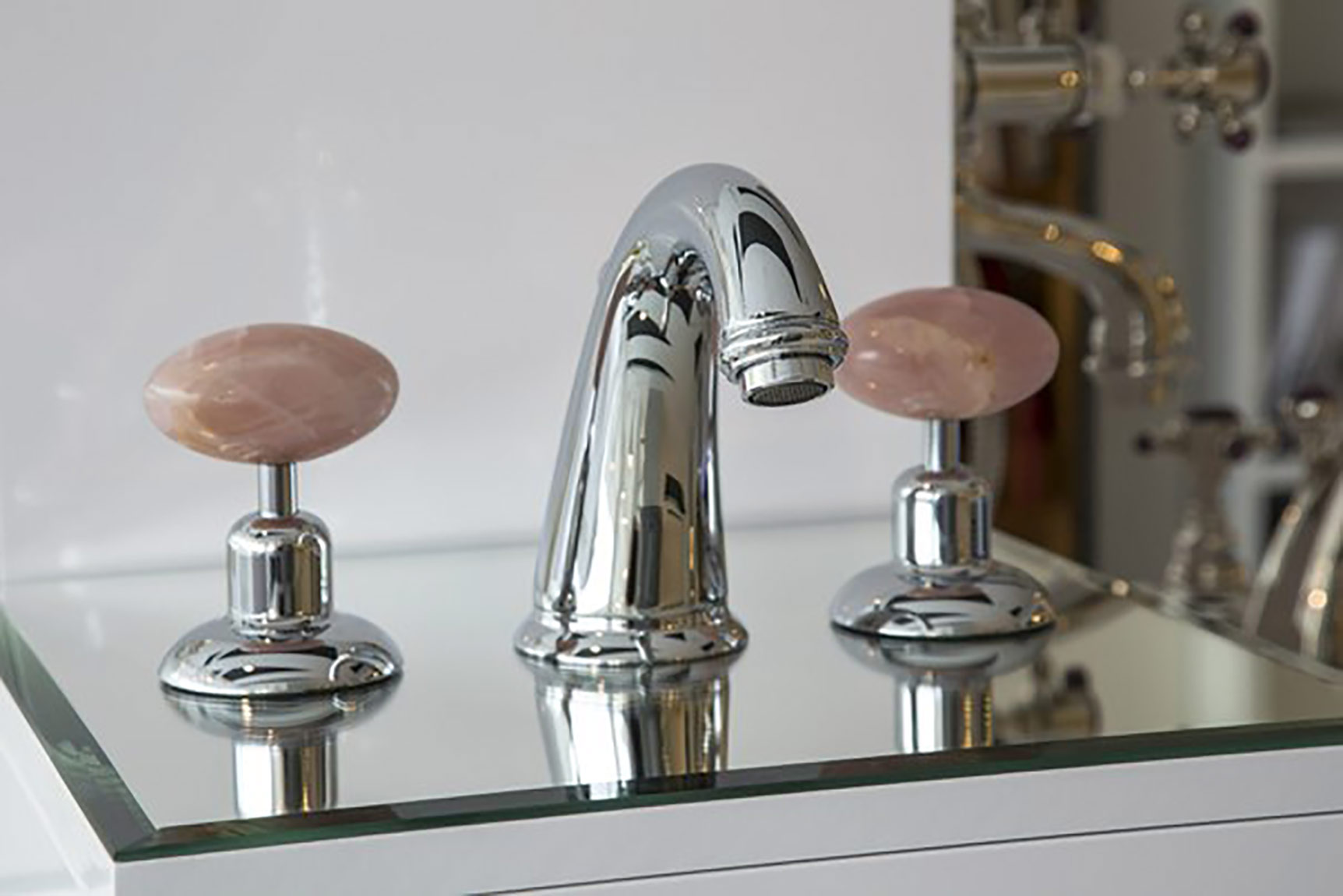 2108 ** 09C Смеситель для умывальника Nicolazzi Series Cristallo di Rocca  - Вид №3