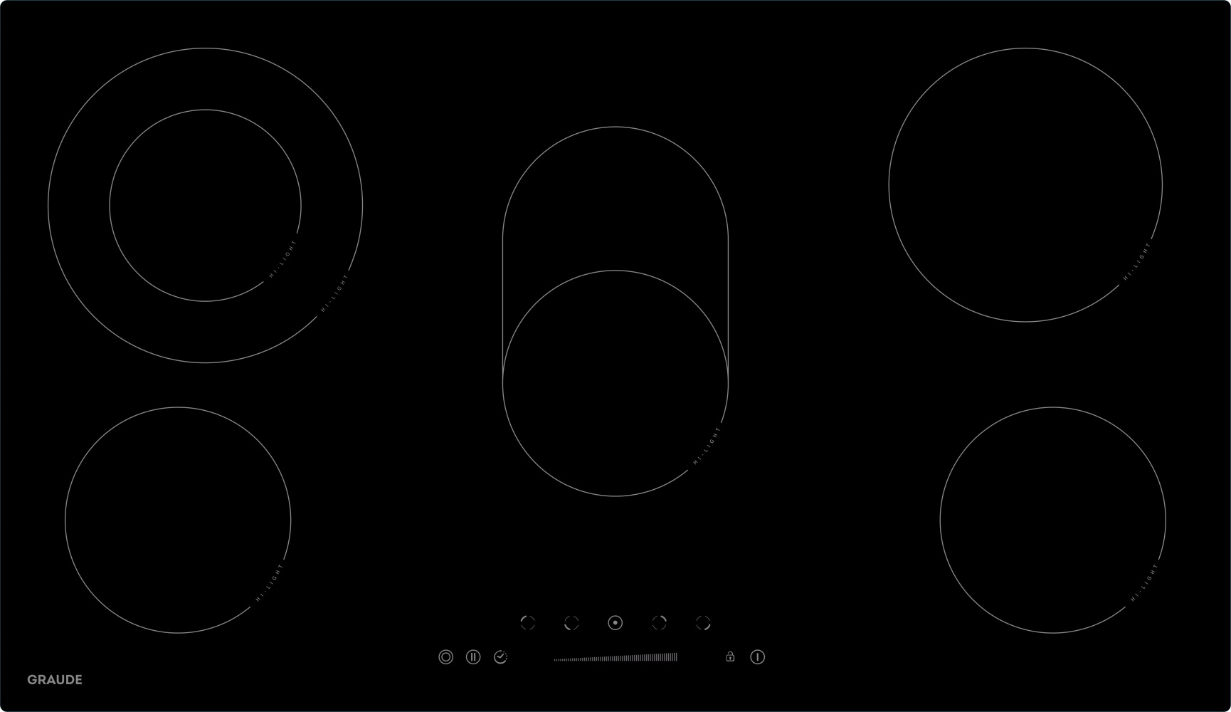 9063017 Электрическая варочная поверхность Graude EK 90.0 S STDN-0088282