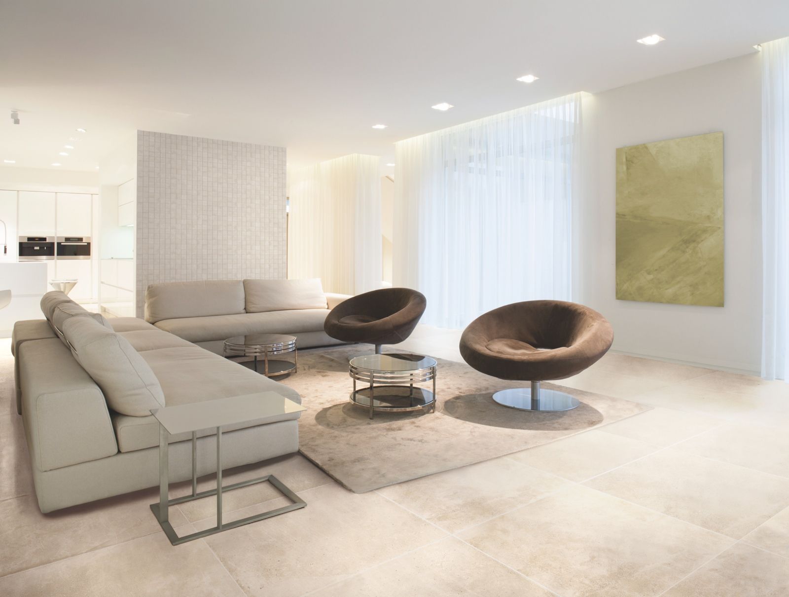 Пол из керамогранита с эффектом камня Casalgrande Padana нативные камни ARCH-00132541