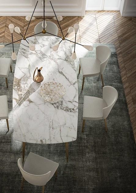 Callesella Arredamenti Прямоугольный мраморный стол Cocò COCO sun-id-1389568 - Вид №1