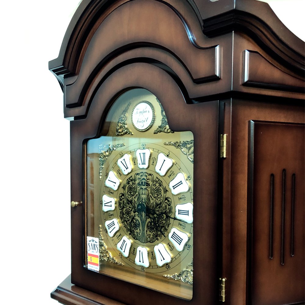 Часы напольные коричневые Dark Walnut SARS ДИЗАЙНЕРСКИЕ 00-3967445 Коричневый  - Вид №1