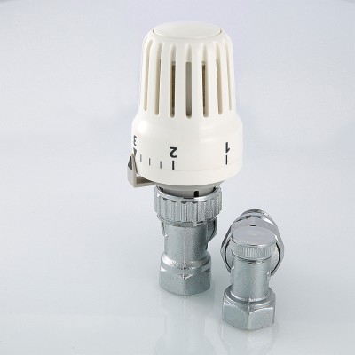 VT.045.N.04 Комплект терморегулирующего оборудования для радиатора угловой Valtec 1/2"  - Вид №6