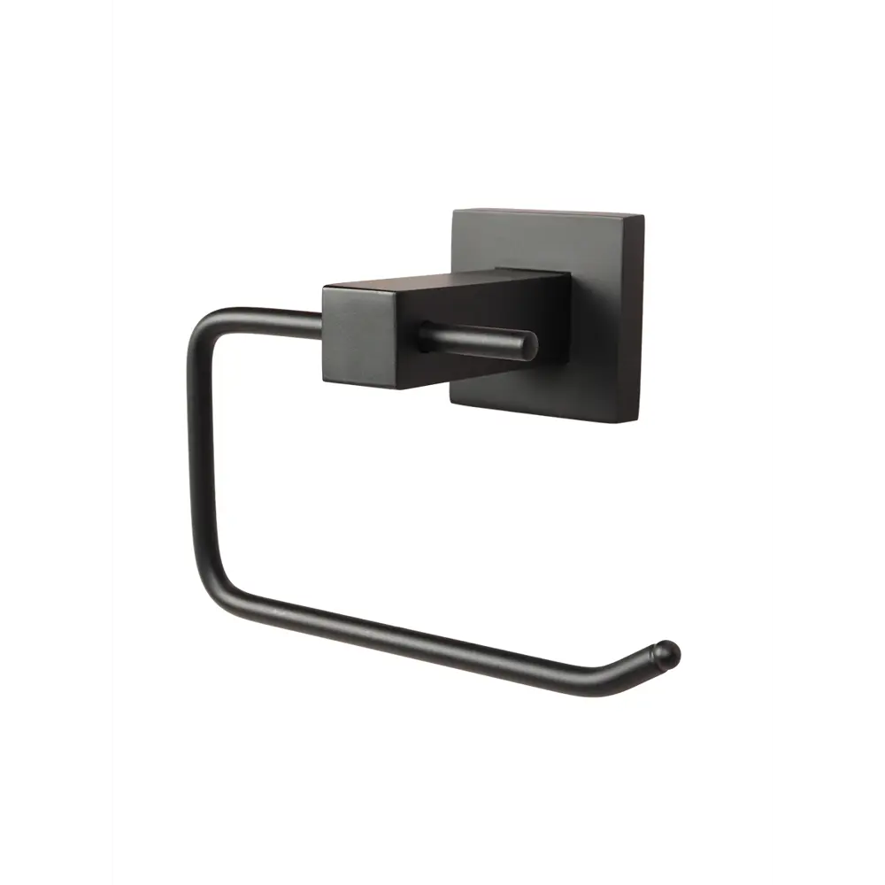 Держатель туалетной бумаги открытый навес квадро металл черный Santreyd STLM-2091414 - Вид №3