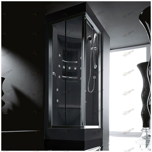 Душевая кабина Gruppo treesse Acquazzurra 90 STB-B7587S-C белая с баней и гидромассажем угловая левая STBB7587SC