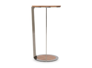 Круглый журнальный столик из шпона