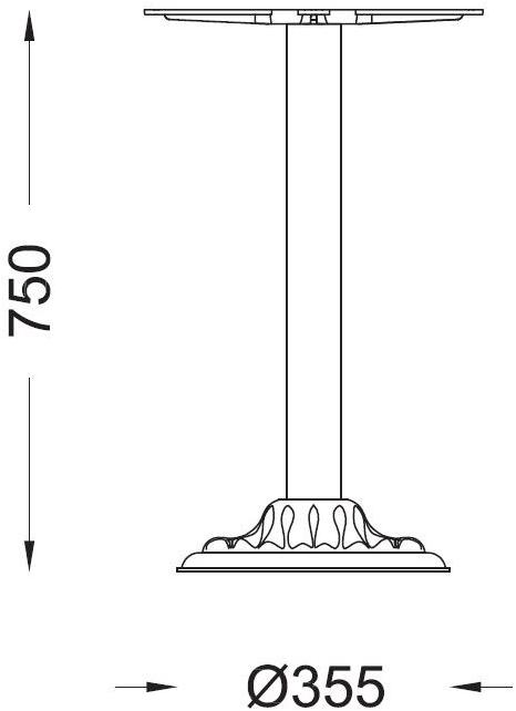 Modus Основание для чугунных столов  Tv2714.001s  - Вид №1
