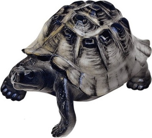 1051218 Императорский фарфоровый завод Скульптура "Черепаха" (тёмный панцирь) Фарфор твердый 