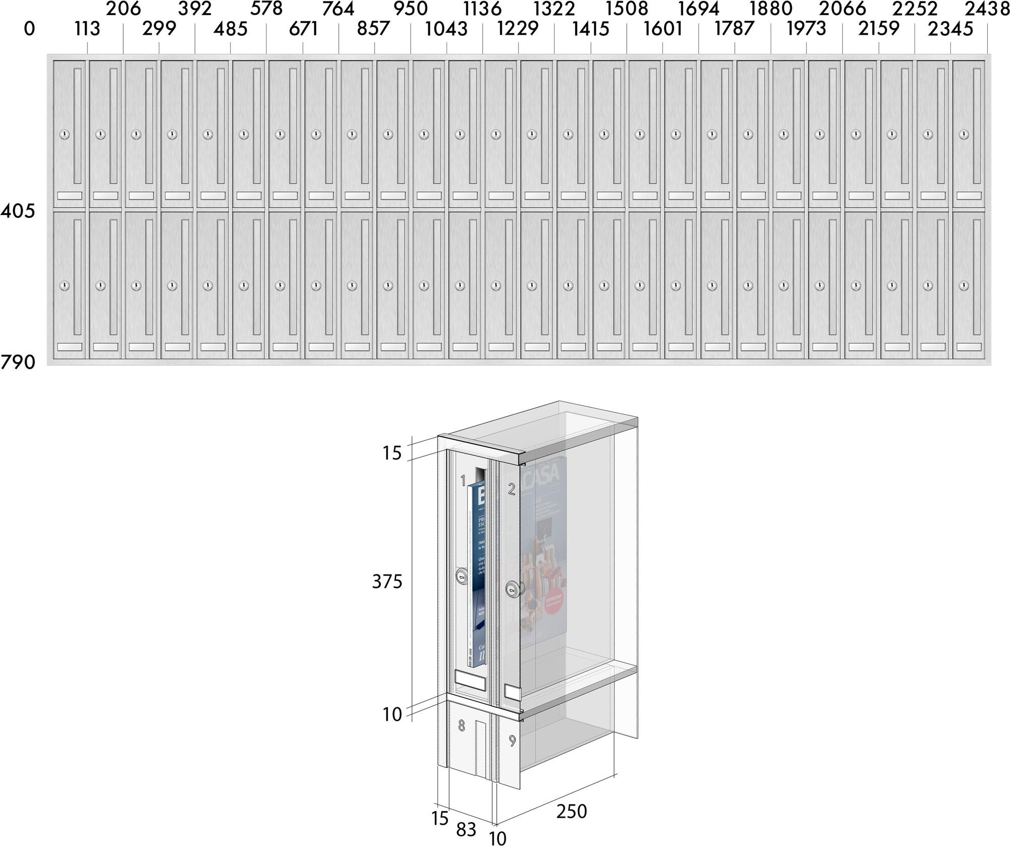 RAVASI Почтовый ящик Esterni sun-id-1454130 - Вид №7