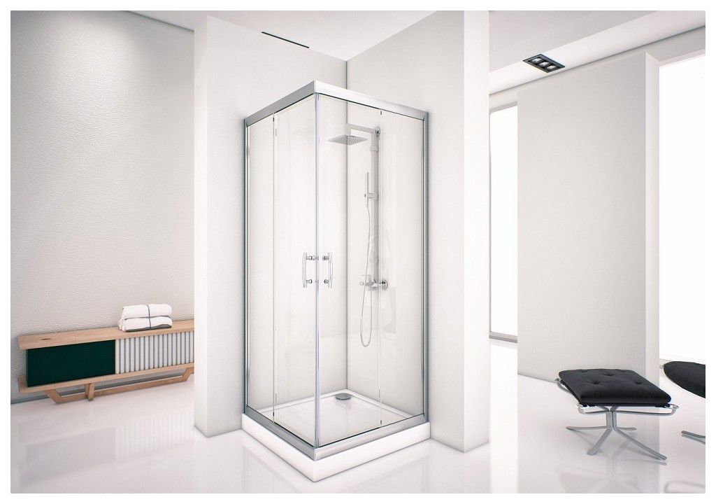 Душевой уголок Aquanet Alfa Cube NAA1142 90x90, прозрачное стекло 00168416 - Вид №5