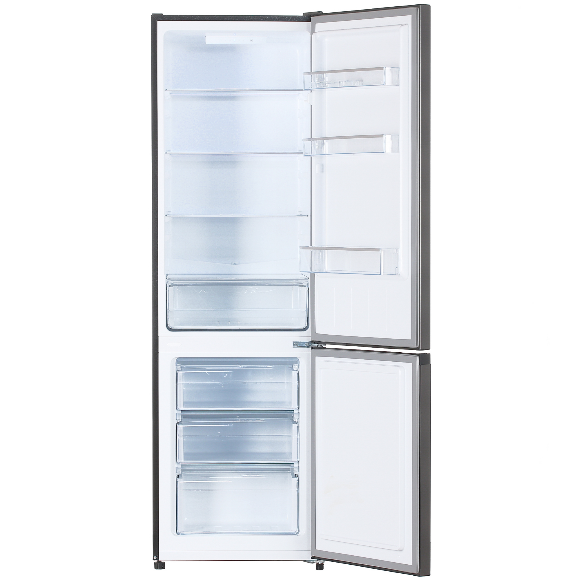 5032149 Холодильник с морозильником   DEXP B2-0270AMG черный STDN-0095809 - Вид №1