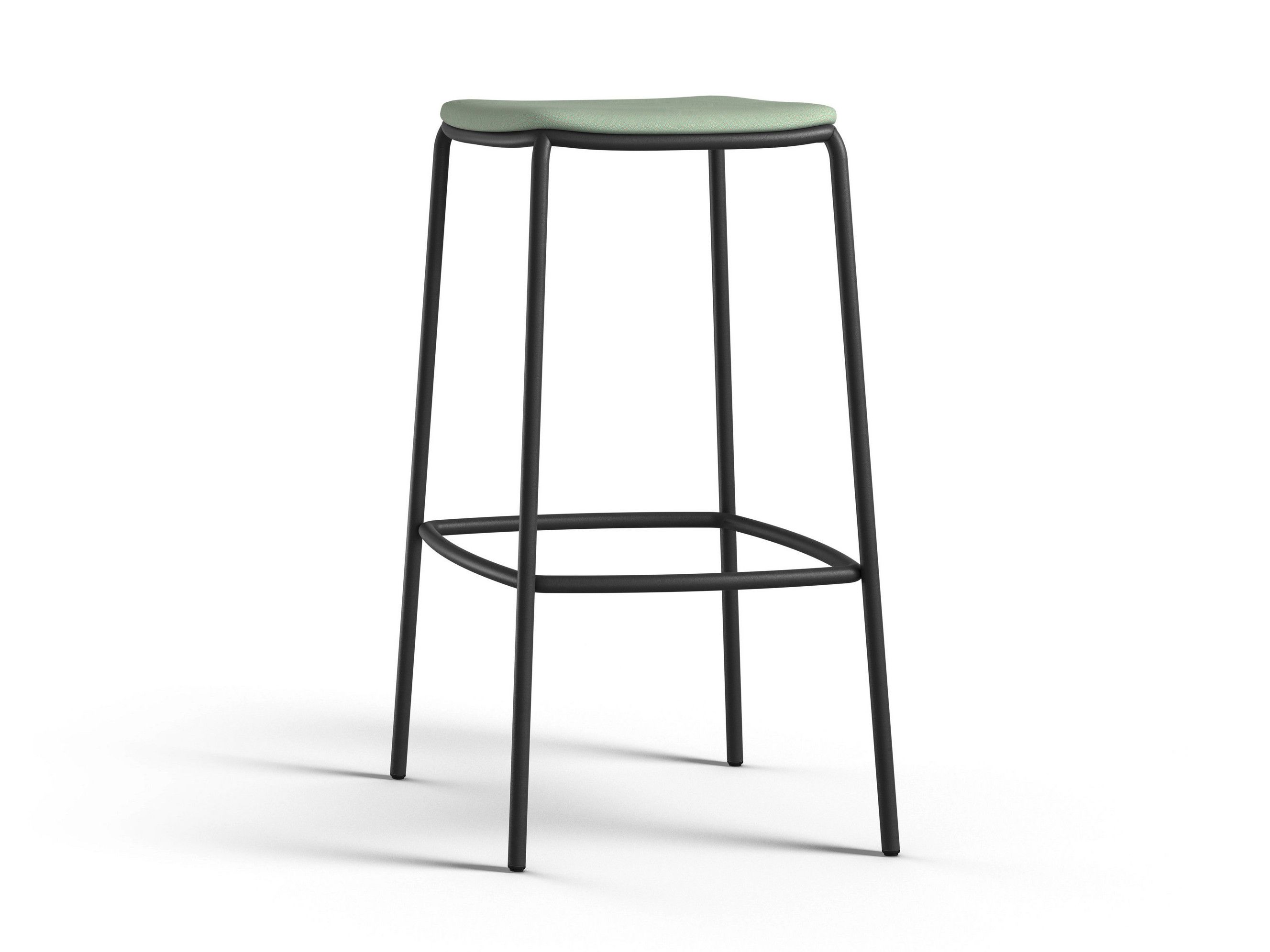 Стальной барный стул с подставкой для ног Brunner nate s ARCH-00077143 - Вид №1