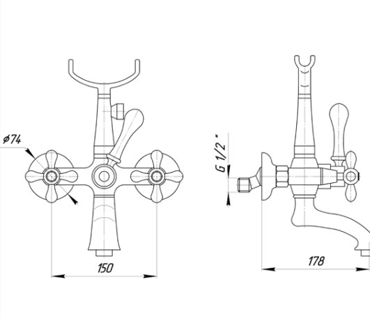 ML.BTC-102.br Смеситель Migliore Beatrice - Вид №1