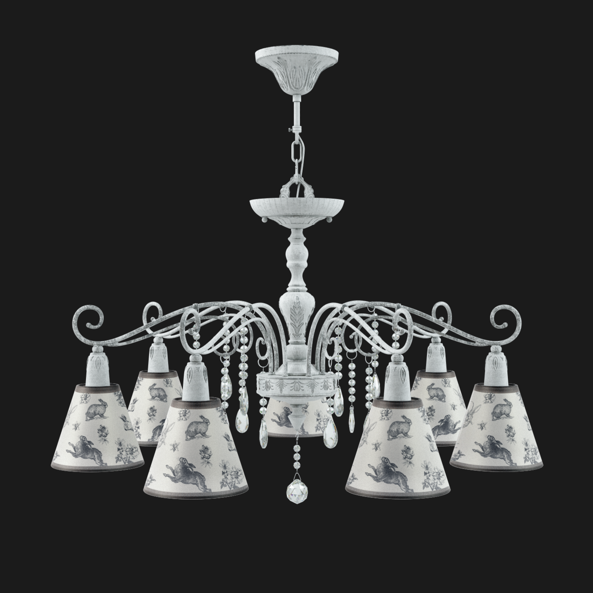 E4-07-G-LMP-O-8-CRL-E4-07-TR-DN Люстра 28 Maytoni Provence - Вид №1