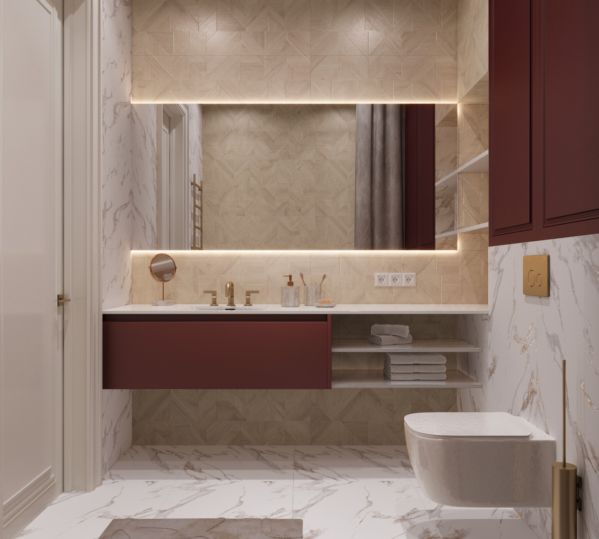 Керамогранит ROCKWOOD CREMA 60х120 Arcadia Ceramica RT7012-P