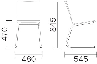 Pedrali Консольный штабелируемый стул с подлокотниками Kuadra sun-id-1504352 - Вид №2