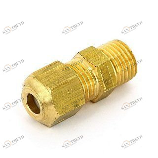 Муфта НР 6 x 1/4" обжим c пластиковым кольцом (P.T.F.E.) TIEMME 1200079