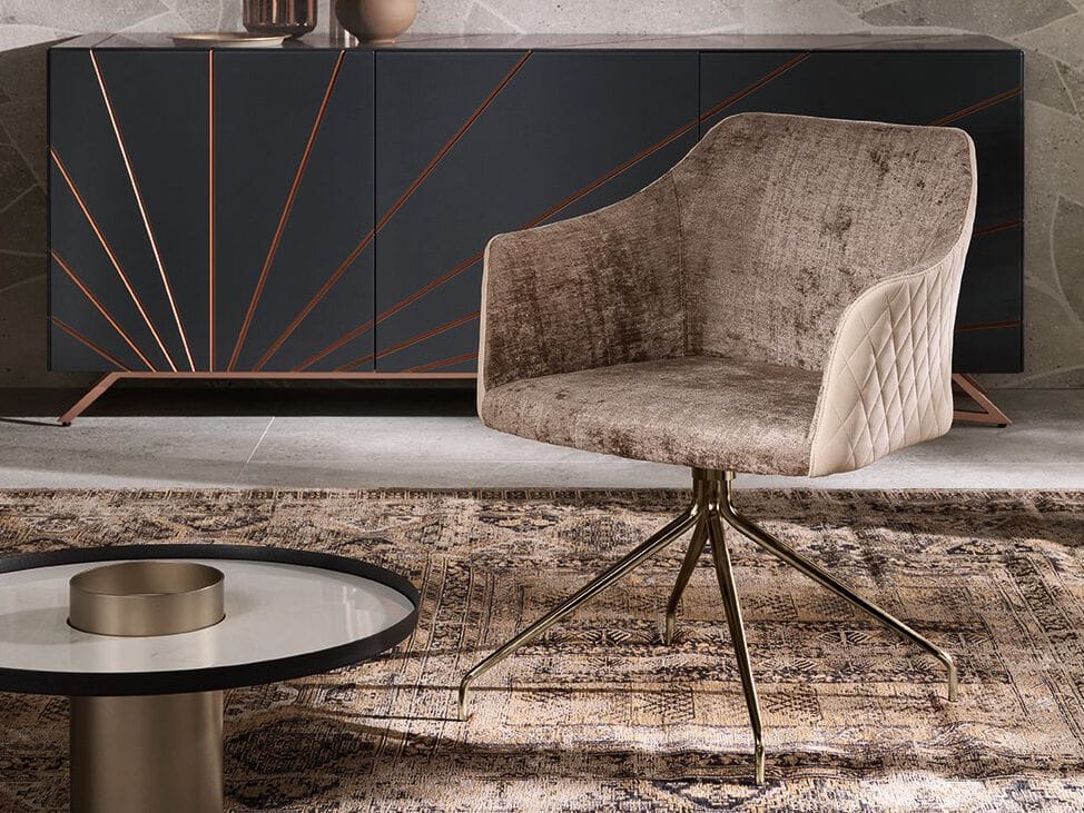 Мягкое вращающееся кресло RIFLESSI Кармен ARCH-00148892