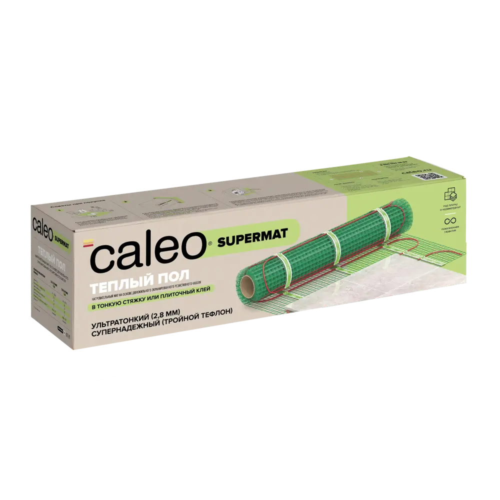 Нагревательный мат для теплого пола Caleo Supermat 1.8 м², 234 Вт STLM-2030231 - Вид №1