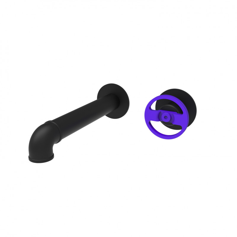 PM2524M122 Смеситель для раковины настенный на 2 отверстия Boutique Martí 1921 Marti 1921  - Вид №4