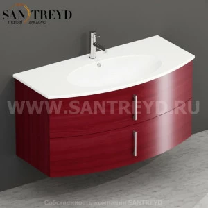 MDMC10Y6147 Тумба с двумя ящиками 100 см красная Globo 4ALL Италия