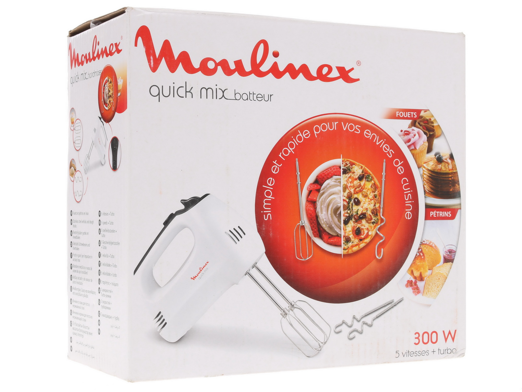 1223894 Миксер Moulinex Quick Mix HM3101B1 белый STDN-0100596 - Вид №6