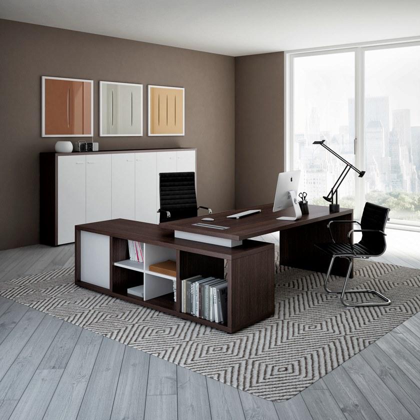 CUF Milano Угловой стол со встроенной полкой Brera sun-id-1495716 - Вид №5