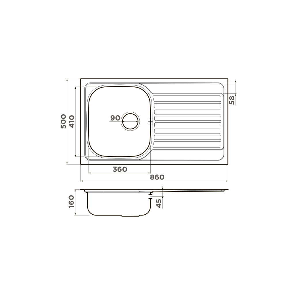 Кухонная мойка Kashiogawa 86 IN OMOIKIRI 4993453 - Вид №2