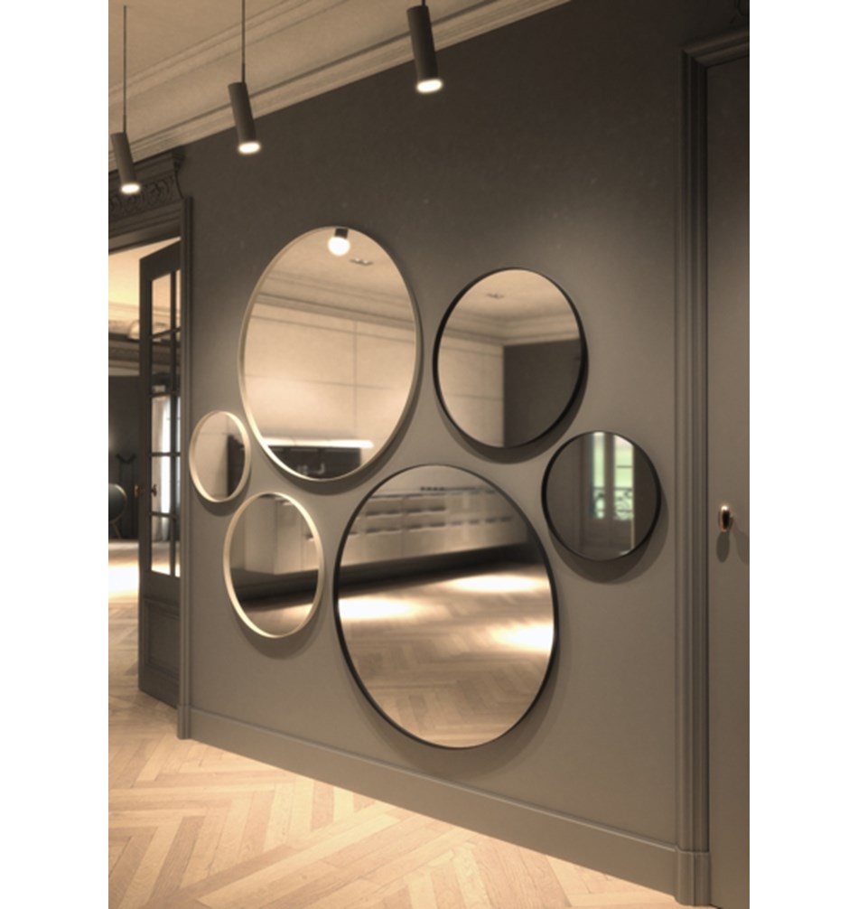 FROST Зеркало 4130, Ø60cm » черное Алюминий Черный U4130-B  - Вид №4