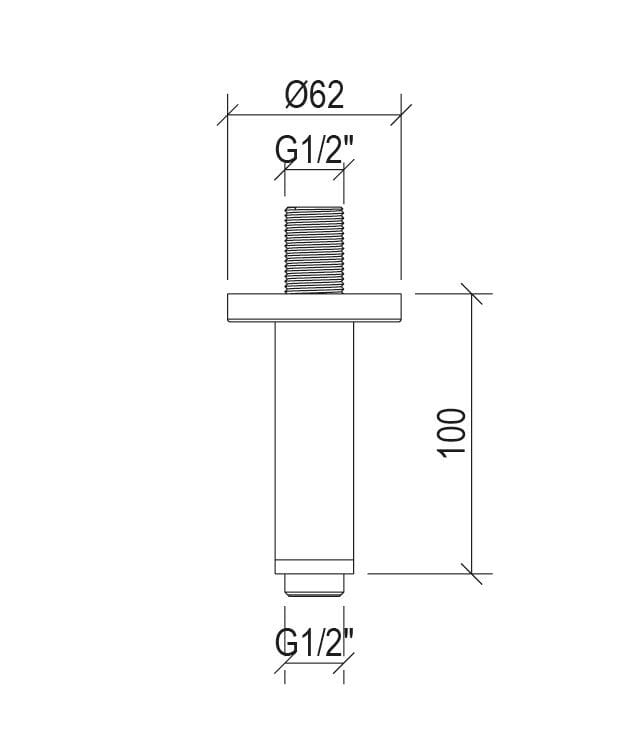 Потолочный душ из нержавеющей стали Tubico Луара ARCH-00062070 - Вид №3