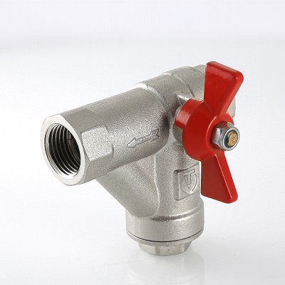 VT.294.N.04 Кран шаровой со встроенным прямым фильтром Valtec 1/2"  - Вид №15