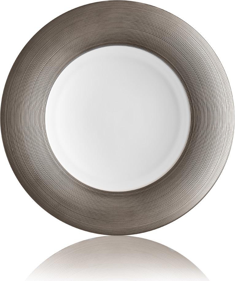 71048 JL Coquet Блюдо круглое 32см "Хемисфер" (платиновый) Фарфор 