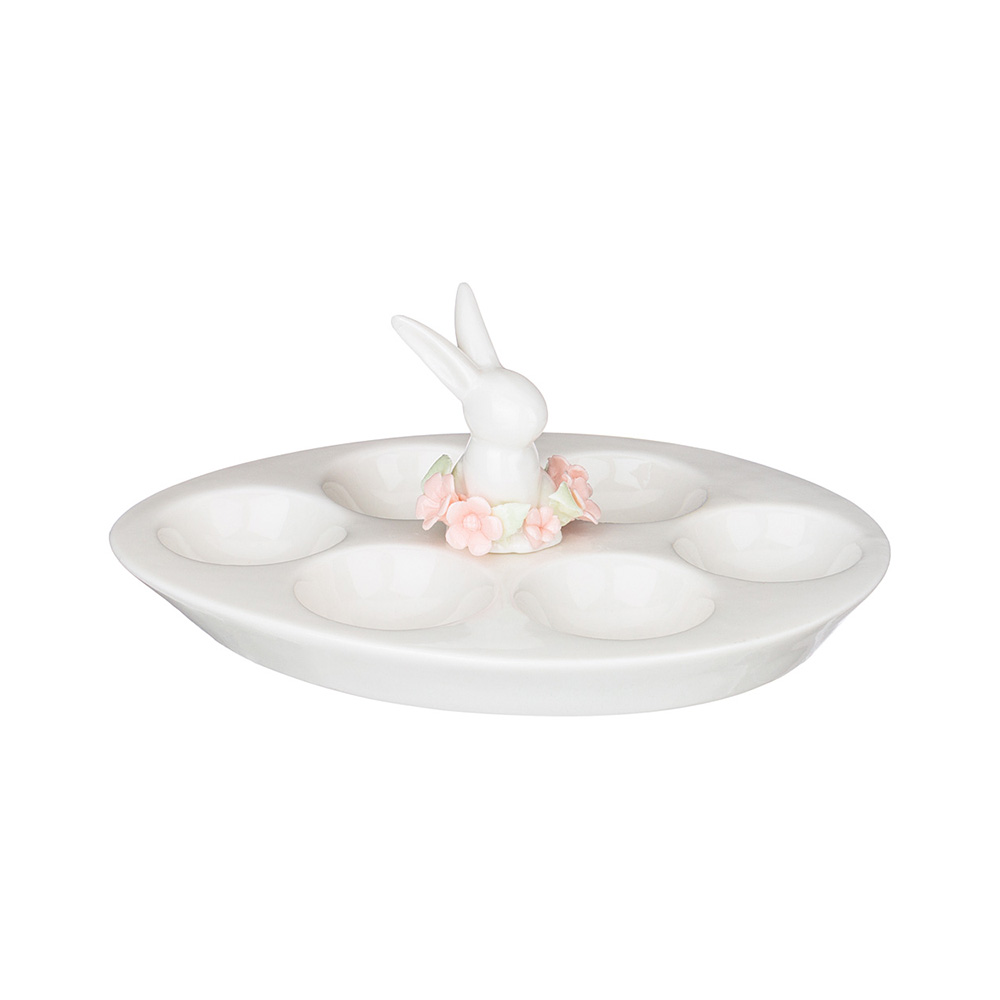 146-1651 Посуда фарфоровая ПОДСТАВКА ПОД ЯЙЦА "ВЕСЕННИЙ КРОЛИК" Lefard 