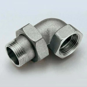 Разъемное соединение НВ угловое с прокладкой O-ring никелированное TIEMME 1"1/4