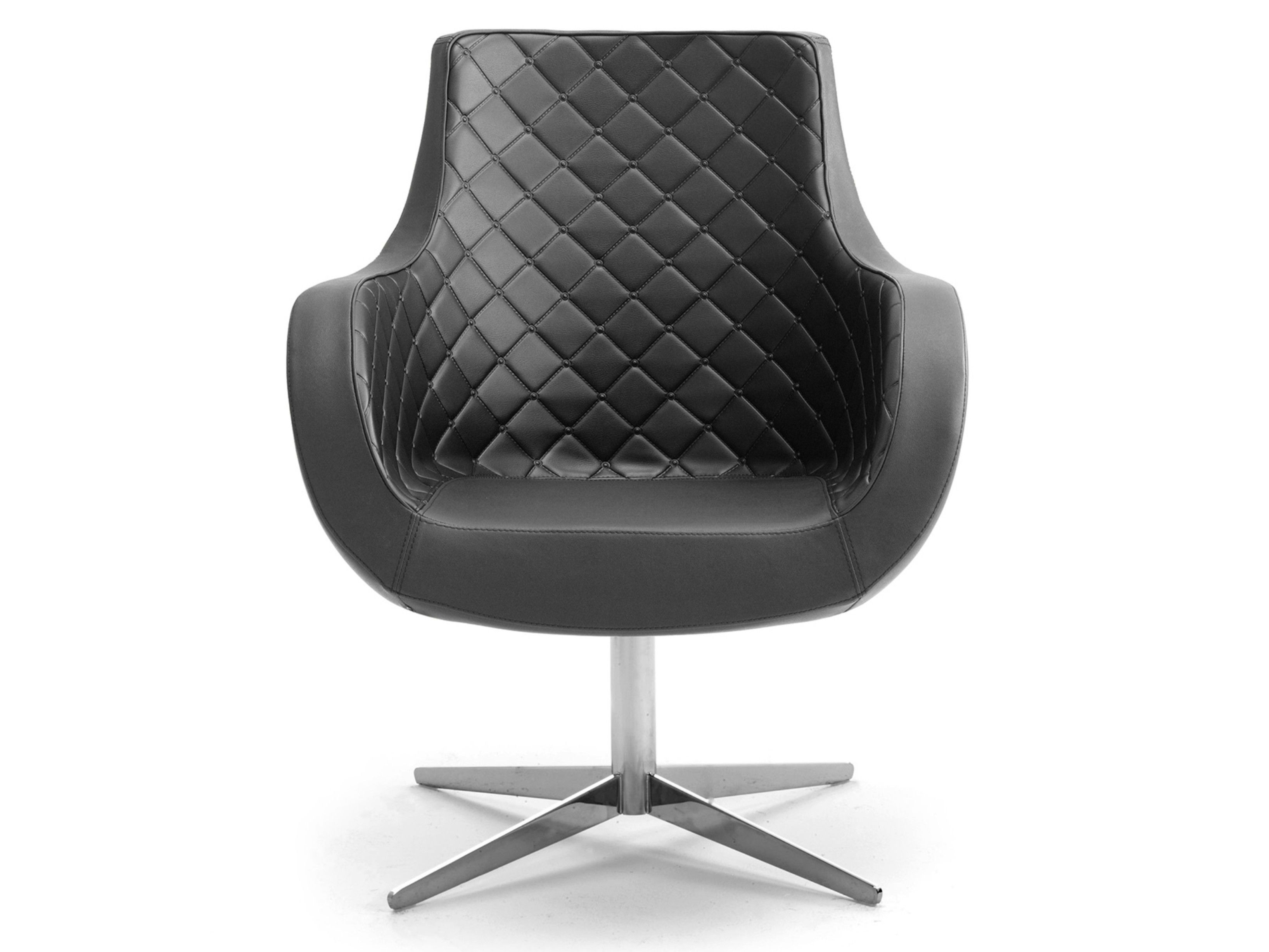 Спицевое кожаное кресло с подлокотниками Leyform Виктория ARCH-00026420