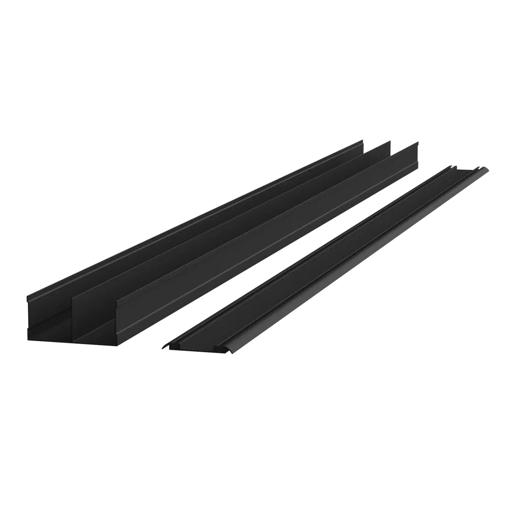Дверь-купе KONSENSA 244.5x70.4 см с зеркалом профиль черный STLM-2013231 - Вид №5