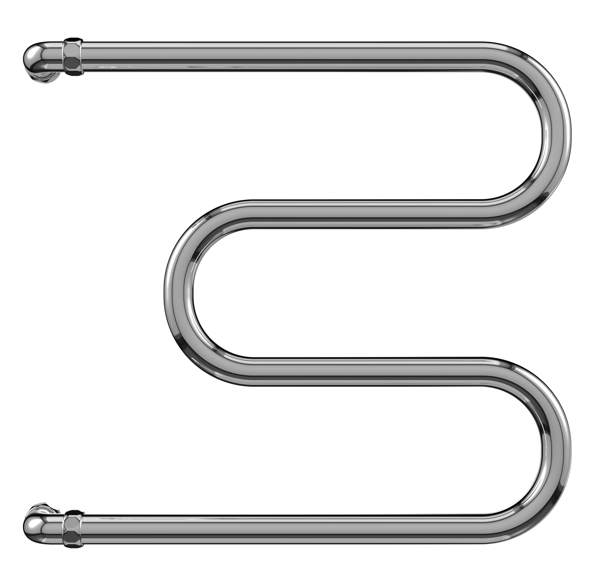 4620768880537 ЭКОНОМ М-обр AISI 25 600х500 Полотенцесушитель TERMINUS Нержавеющая сталь - Вид №1