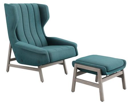 Tacchini Кресло из ткани с подлокотниками Giulia sun-id-1416521 - Вид №1