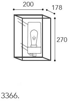 Moretti Luce Промышленный бра с накладкой Cubic 3365 - 3366 - Вид №8