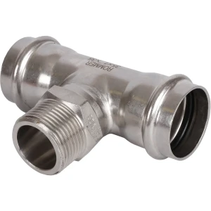 Тройник переходной Rommer 1"x35 мм ВПр-НР нержавеющая сталь