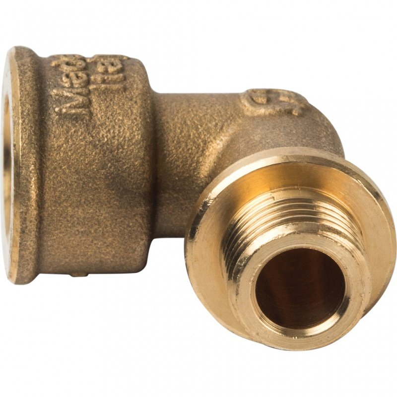 Угольник ВН с упором 1/4" латунь STOUT SFT0015000014 - Вид №1