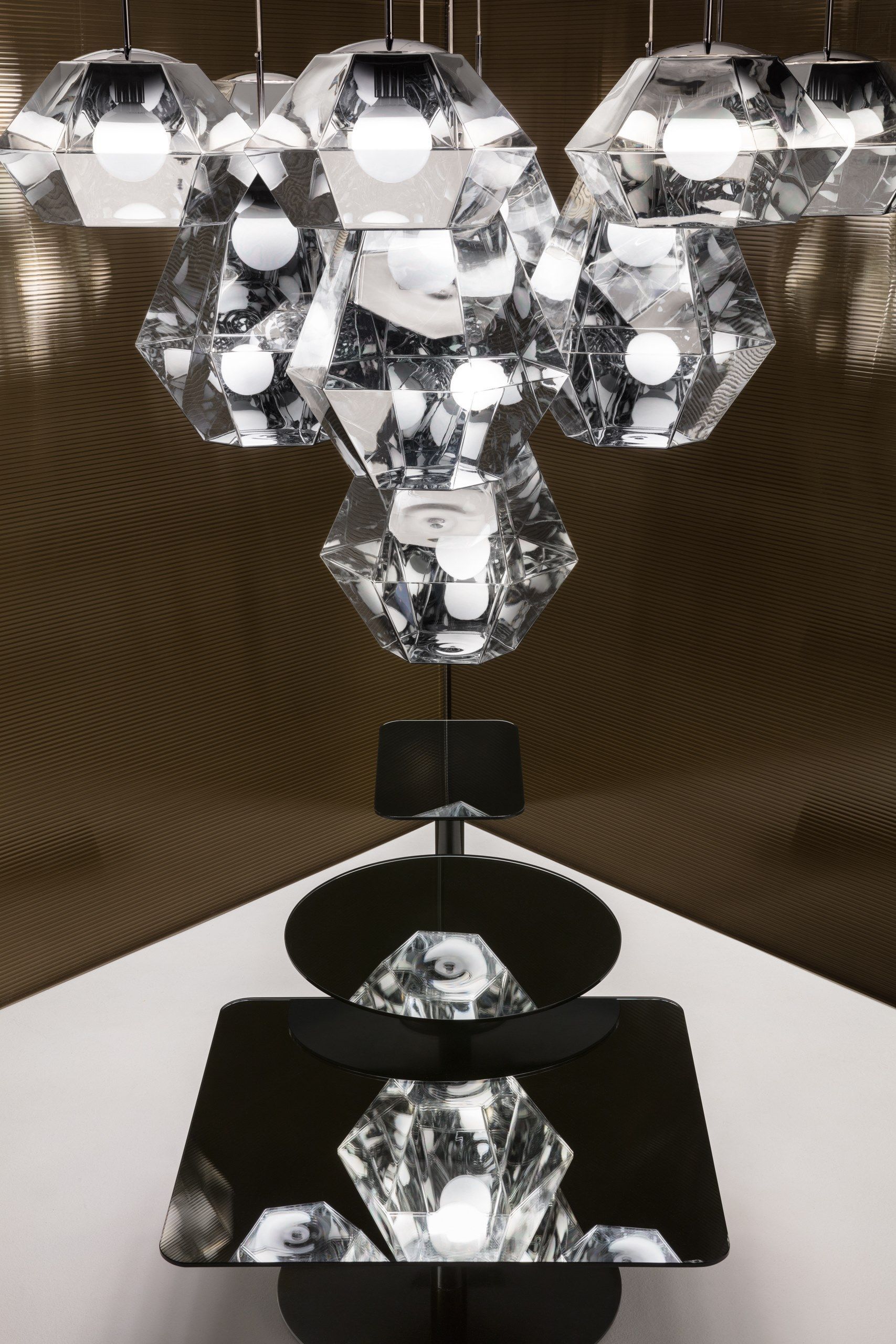 Журнальный столик из стали и стекла In Stock Том Диксон ARCH-00027713 - Вид №1