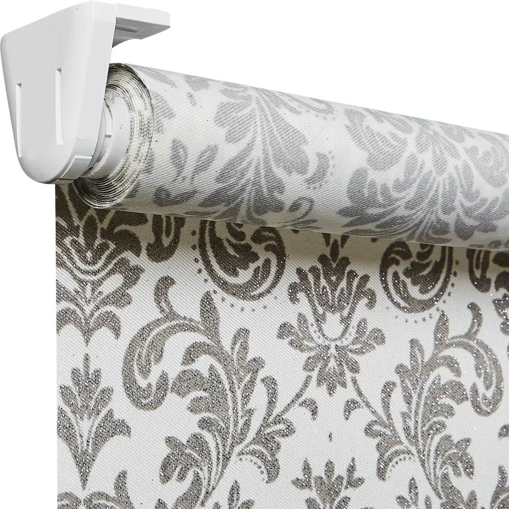 Штора рулонная Legrand Дамаск 40x175 см цвет серый DOMLEGRAND STLM-2004276 - Вид №1