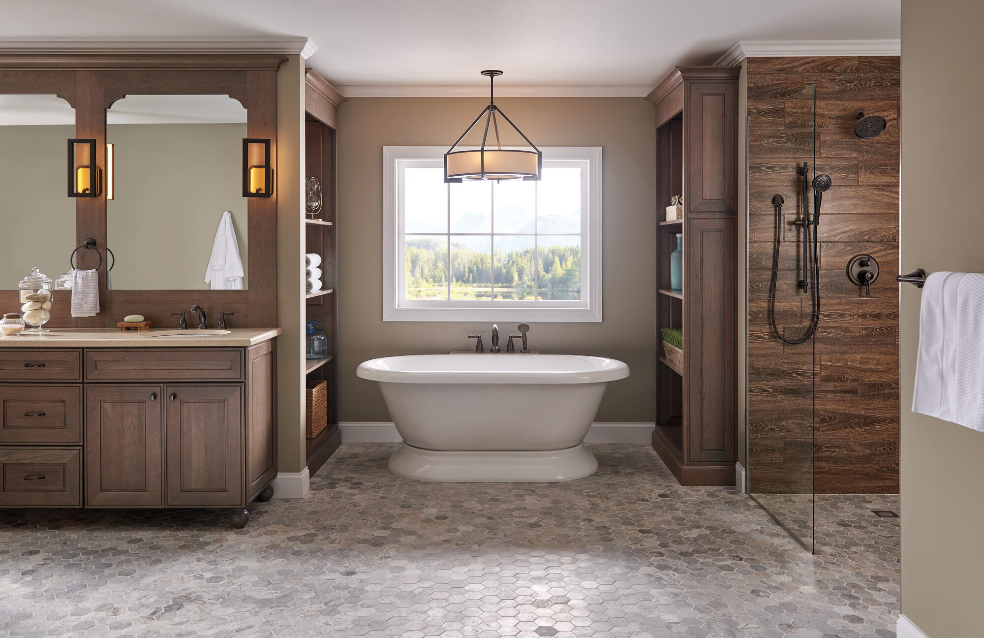 U4993-RB Держатель для душа и фланец Delta Faucet Universal Showering Венецианская бронза  - Вид №2