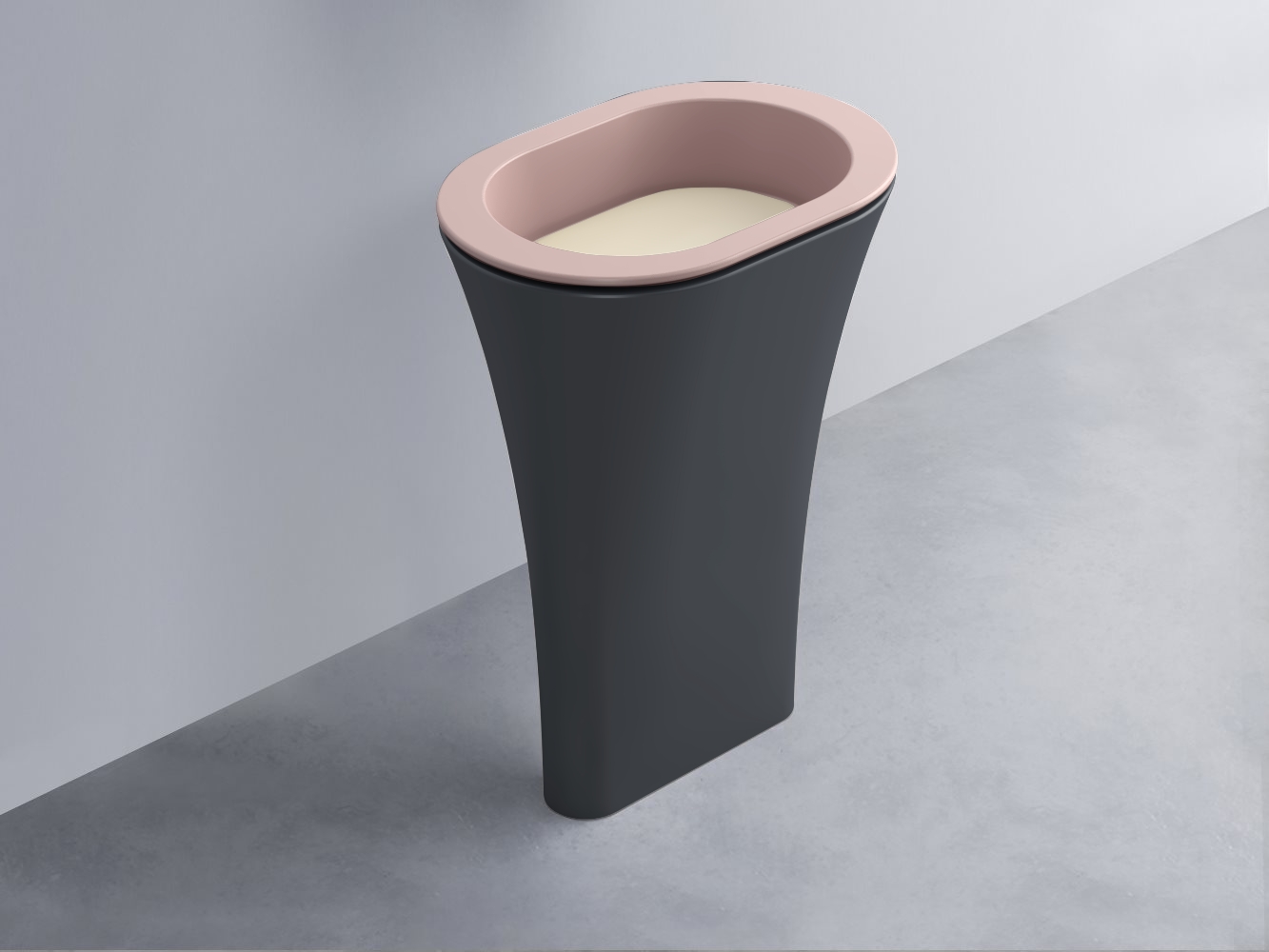 AMLA65-CP+AMPILO-LN+AMCOLO-BA Раковина Amedeo Ovale отдельностоящая cielo Enjoy + Amedeo Ceramica Cielo