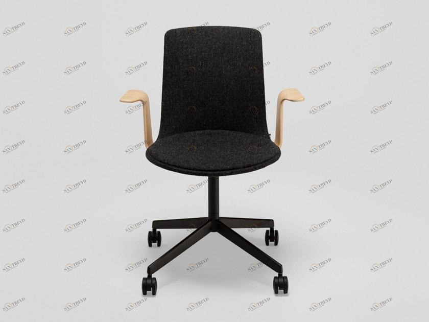 ENEA Офисное кресло из ткани с 4-мя спицами на колесиках Lottus high sun-id-1435209